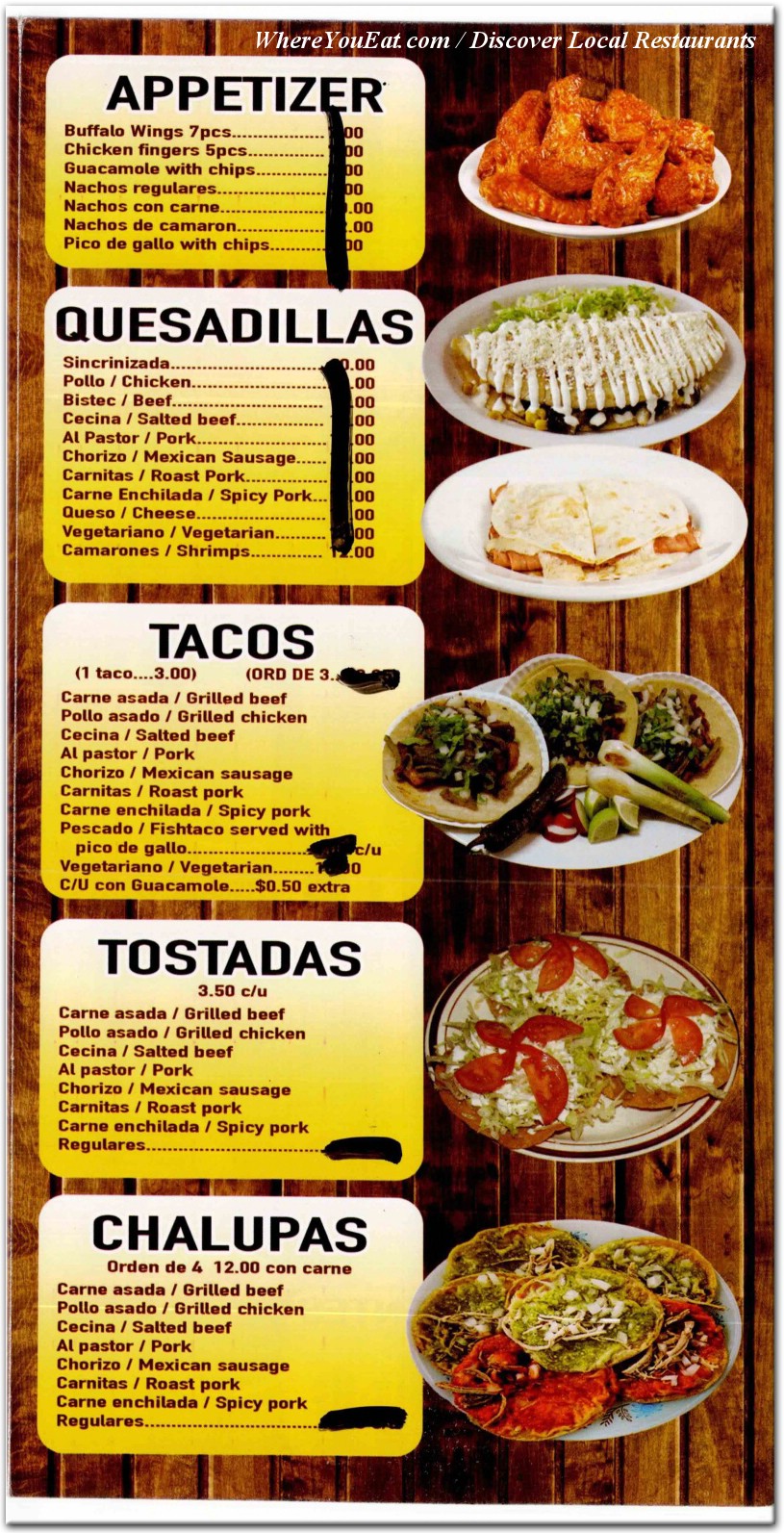 menu image