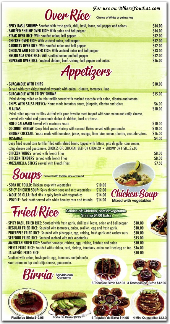 El Guacamole Restaurant in Queens / Menus & Photos