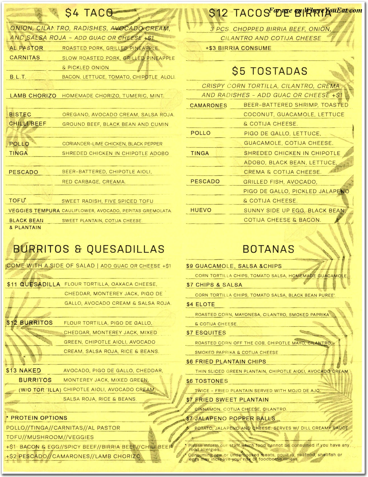 menu image