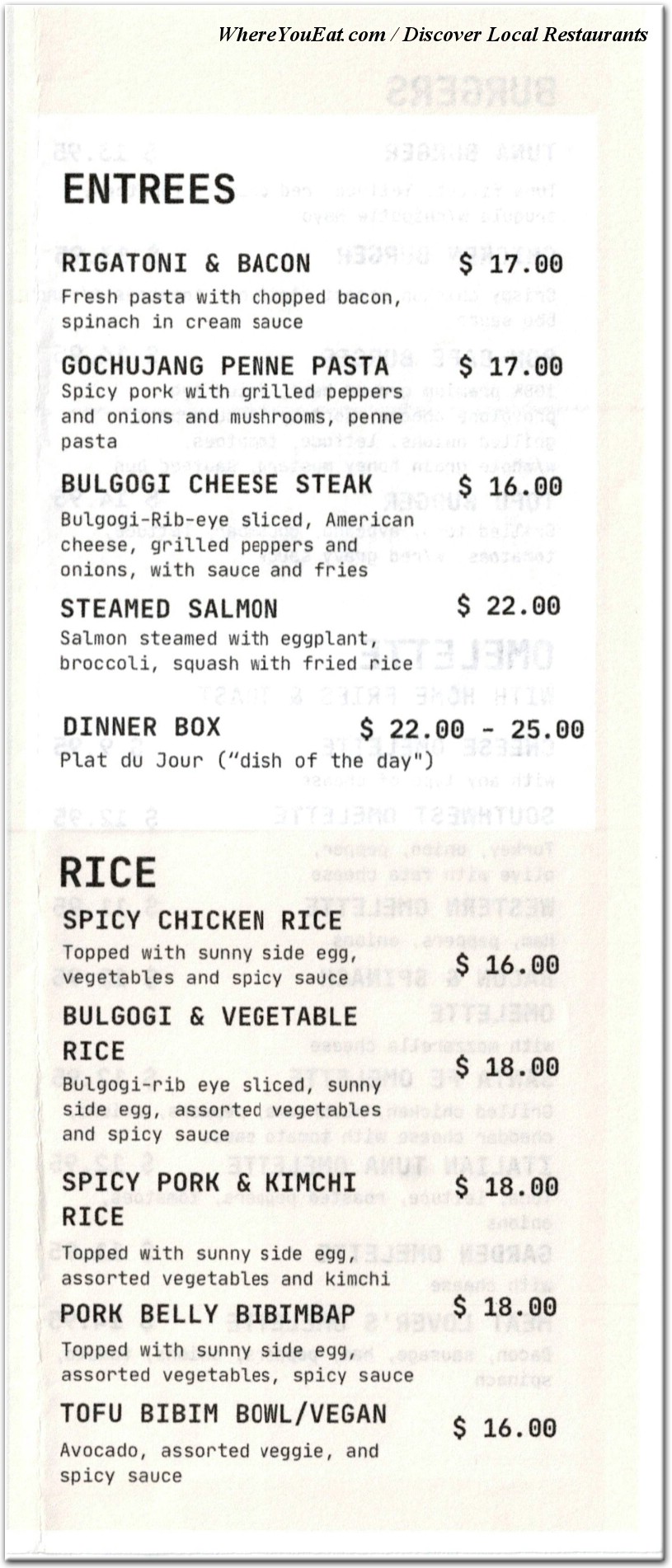 menu image