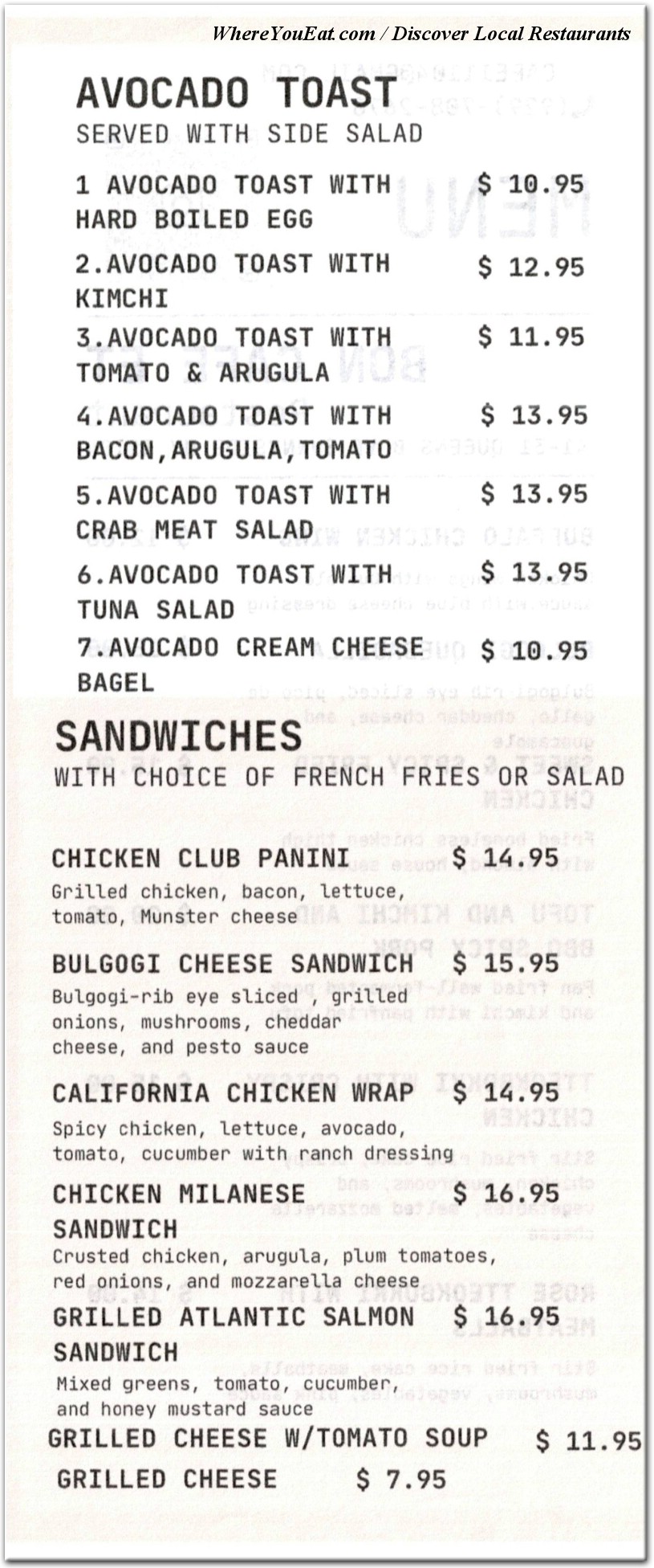 menu image