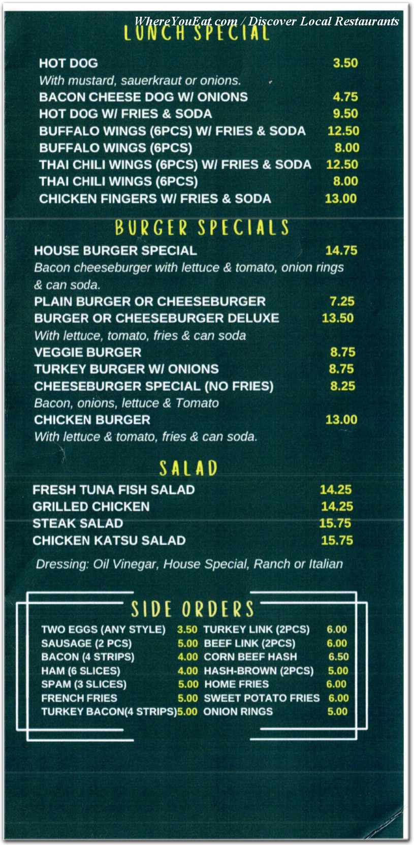 menu image