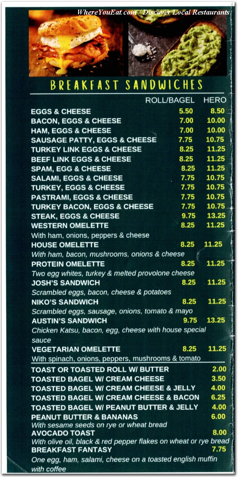 menu image