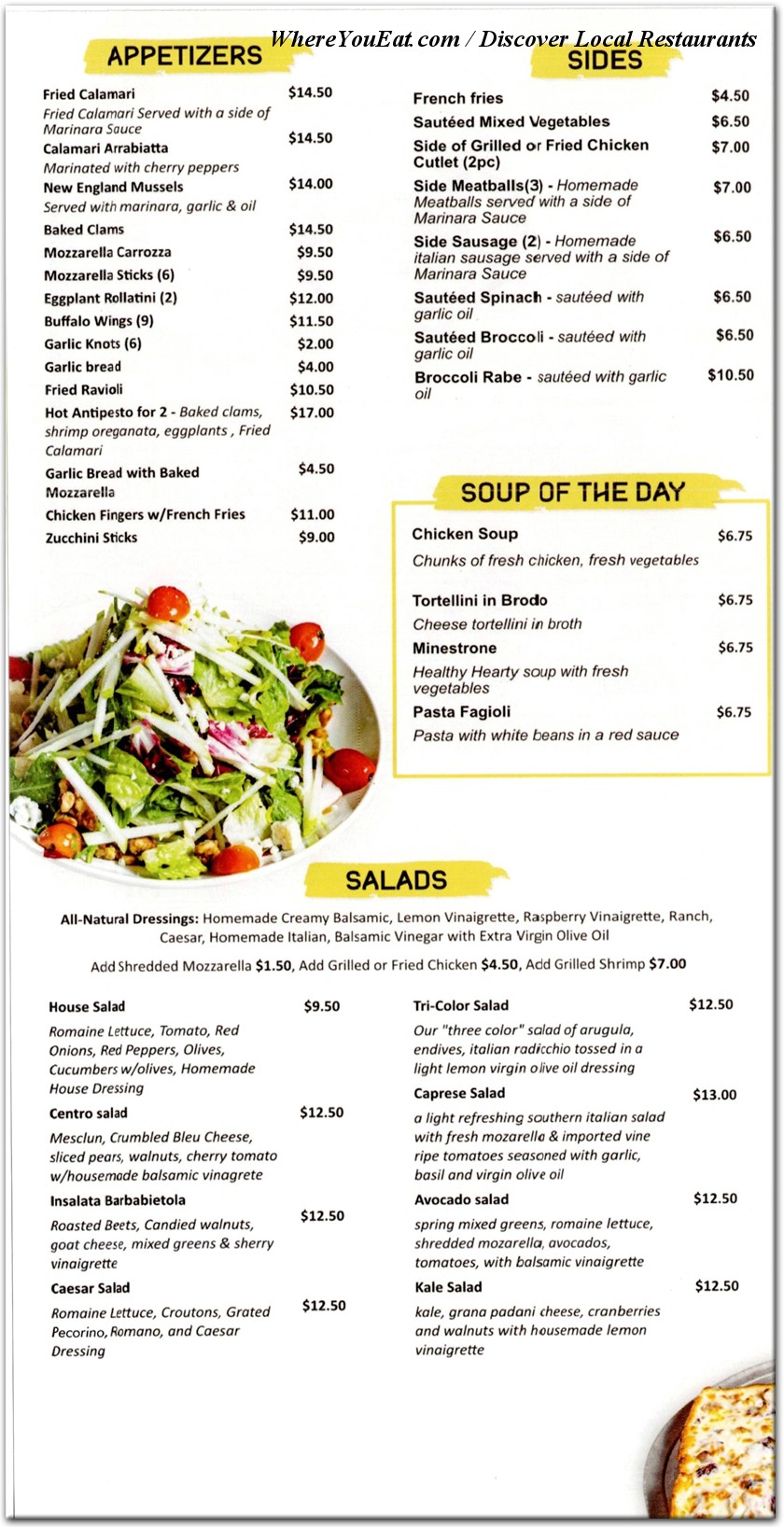 menu image