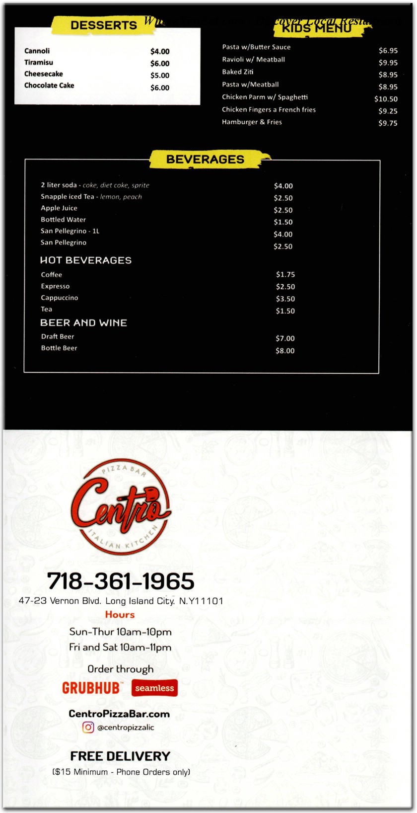 menu image