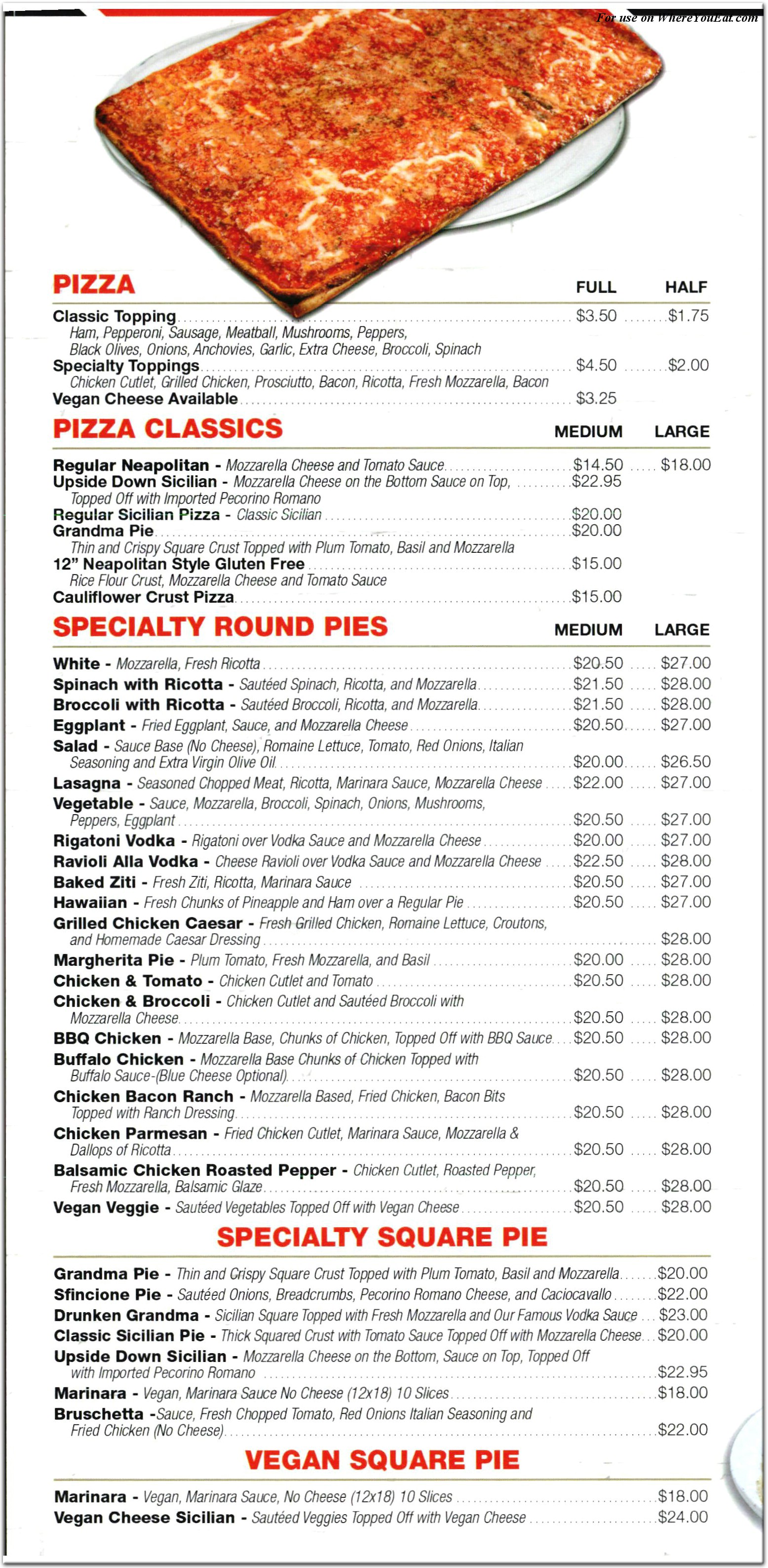 Centro Pizza Bar & Italian Kitchen Restaurant in Queens / Menus & Photos