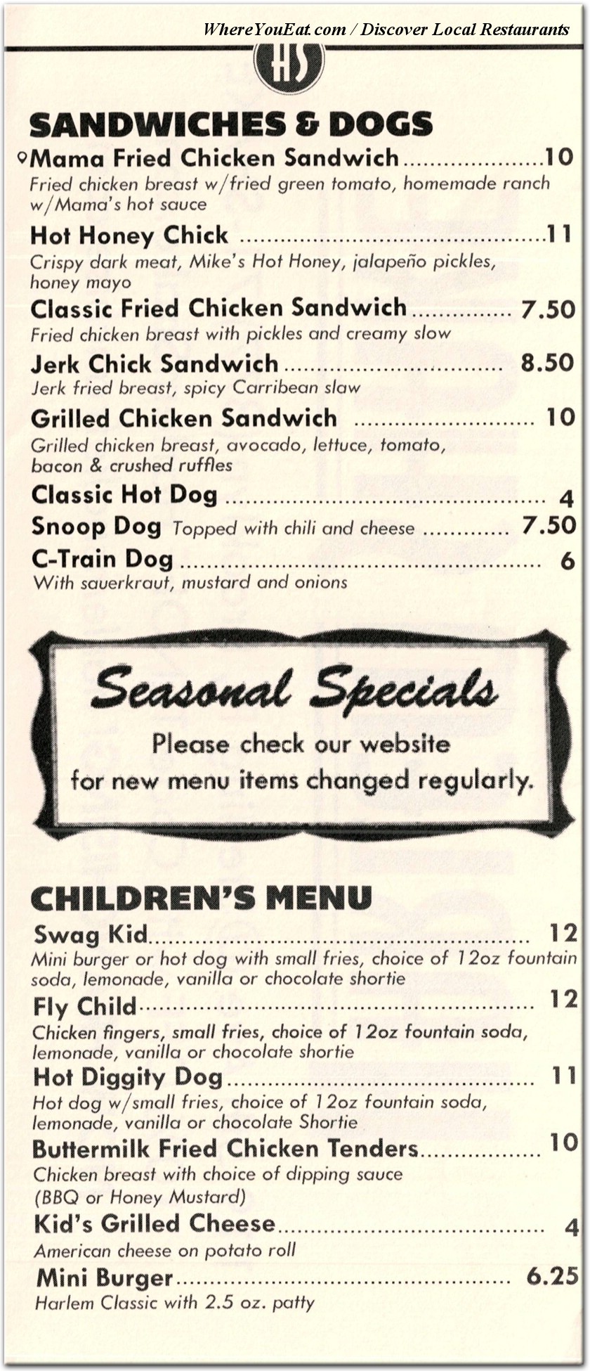 menu image