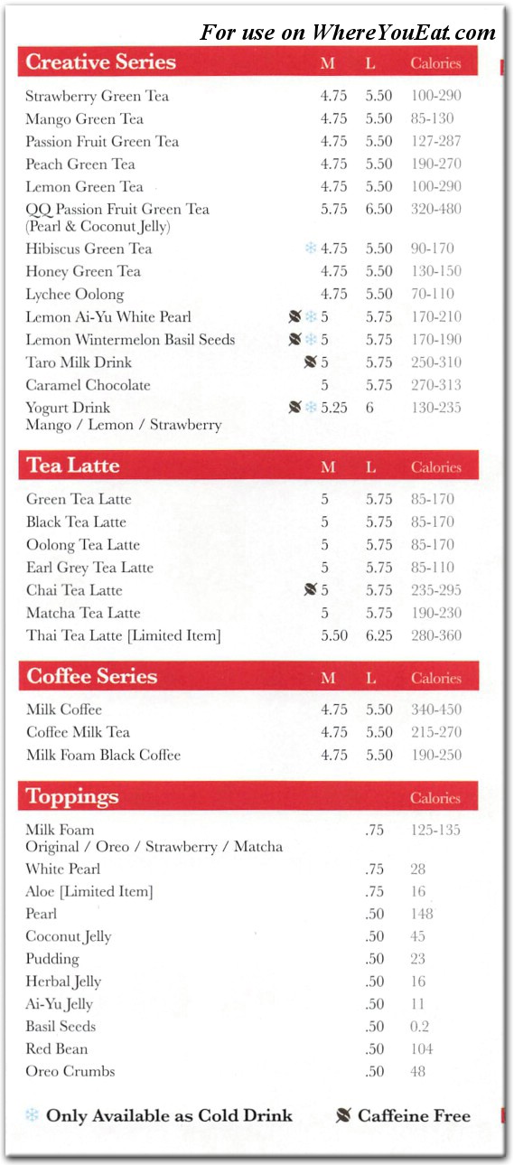 Gong Cha Little Neck Restaurant in Queens / Menus & Photos