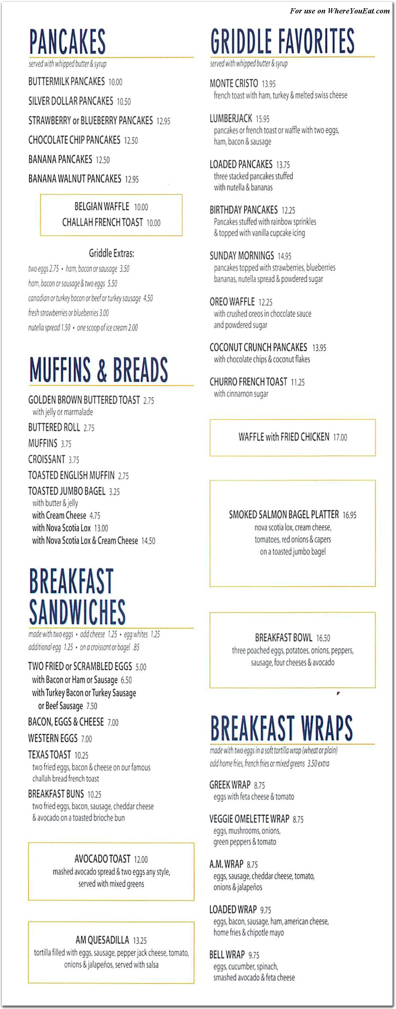 Neptune Diner Restaurant in Queens / Official Menus & Photos