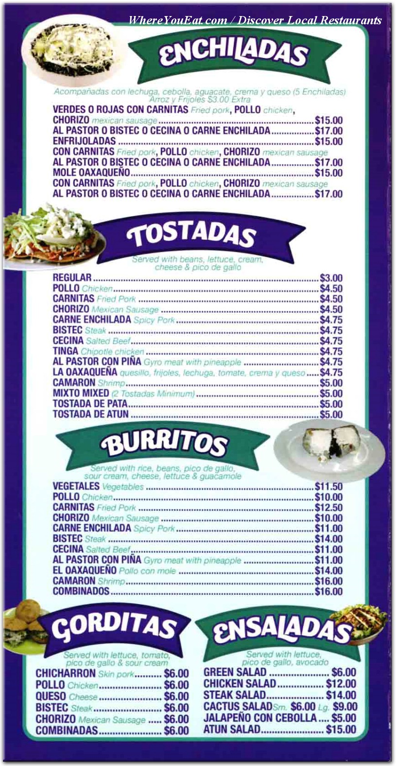 menu image