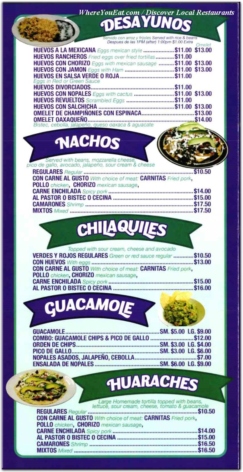 menu image