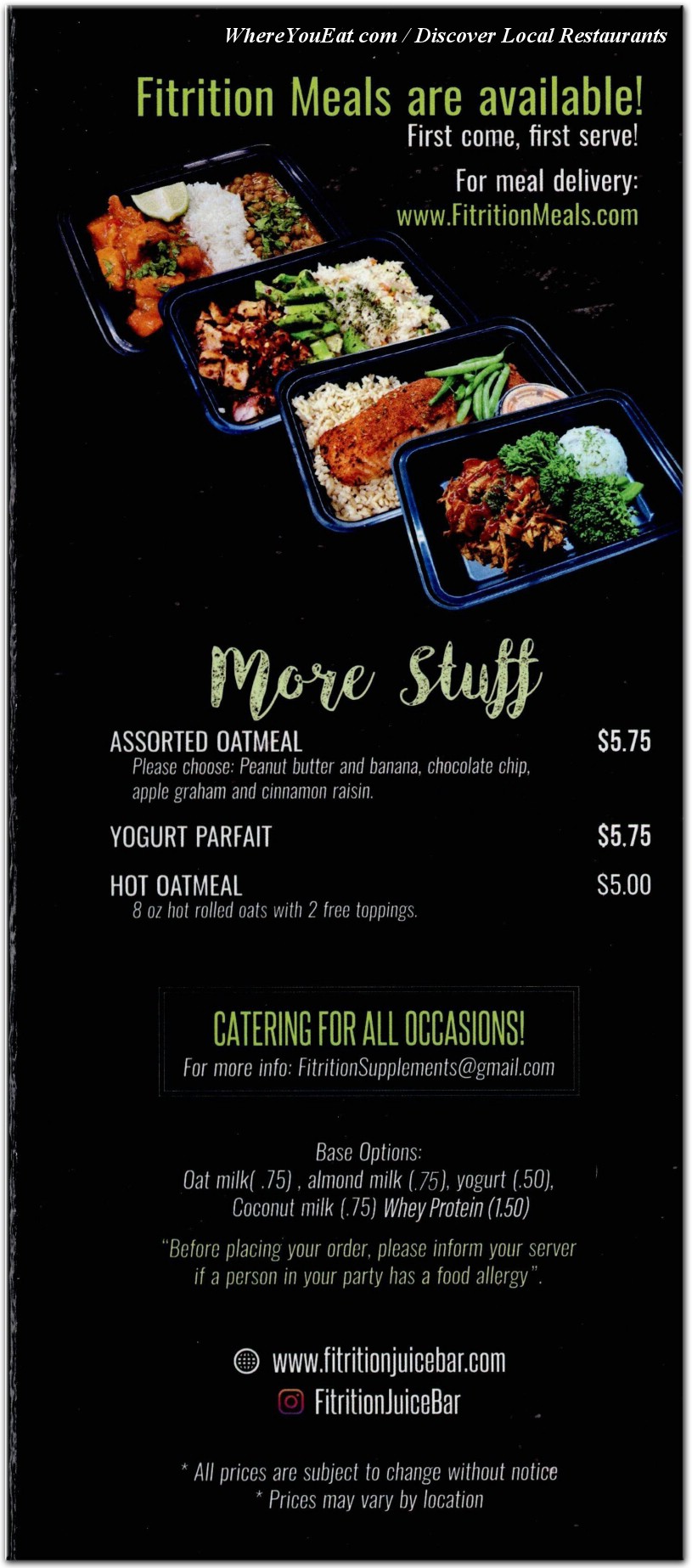 menu image