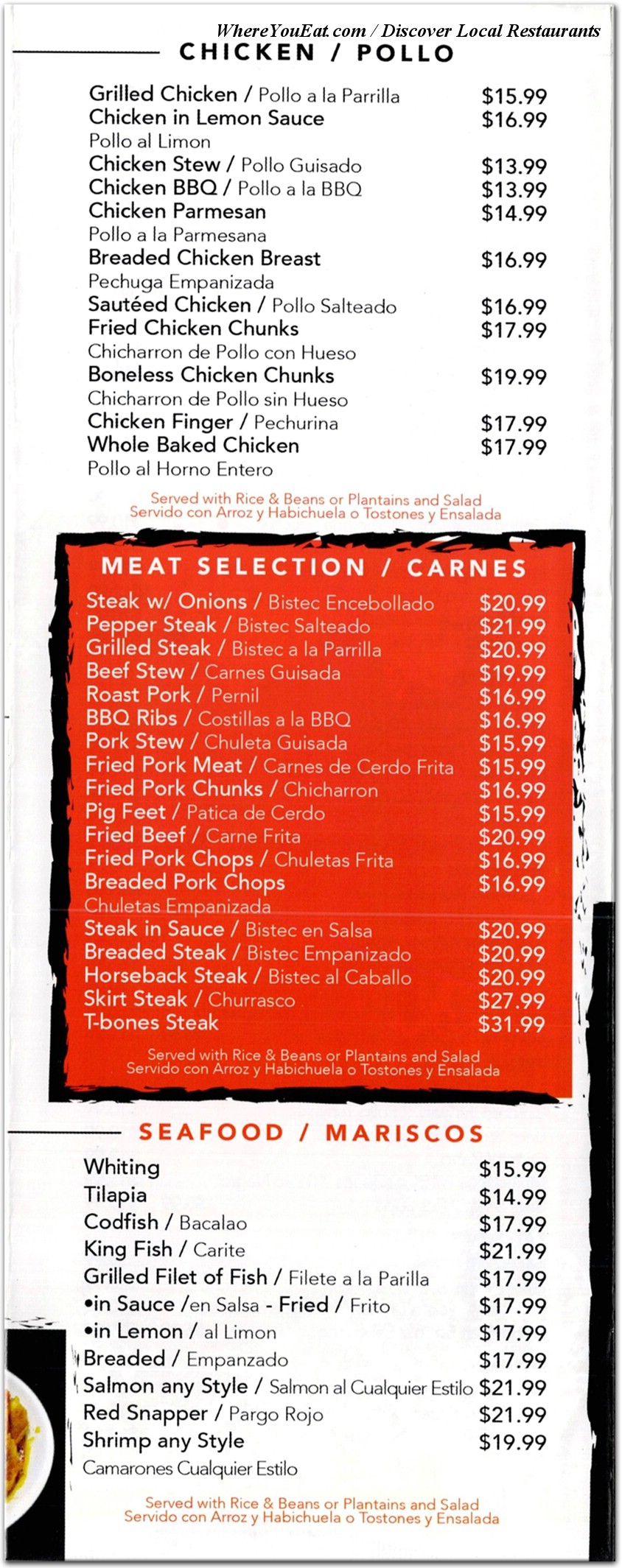 menu image
