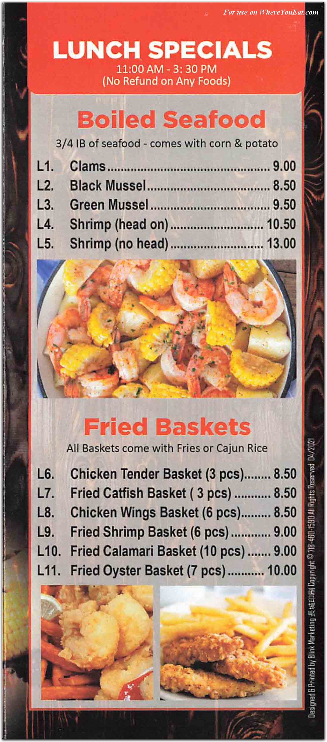 Juicy Crab Restaurant in Queens / Menus & Photos