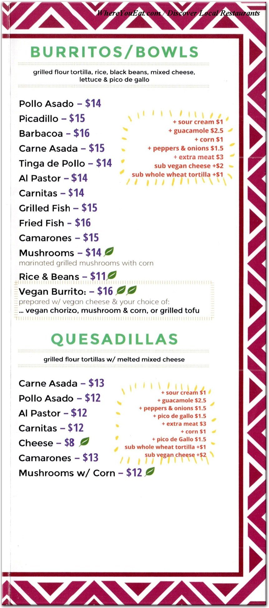menu image