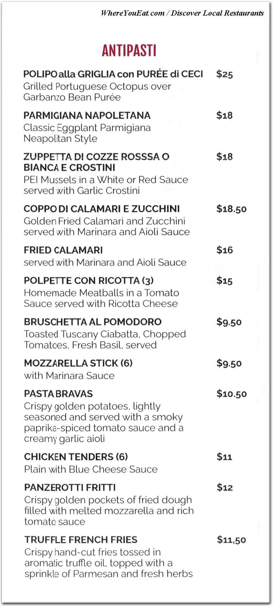 menu image