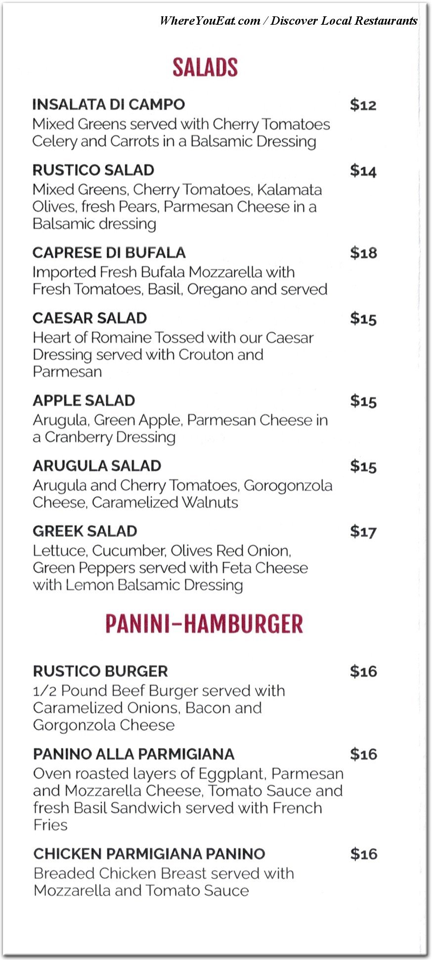 menu image