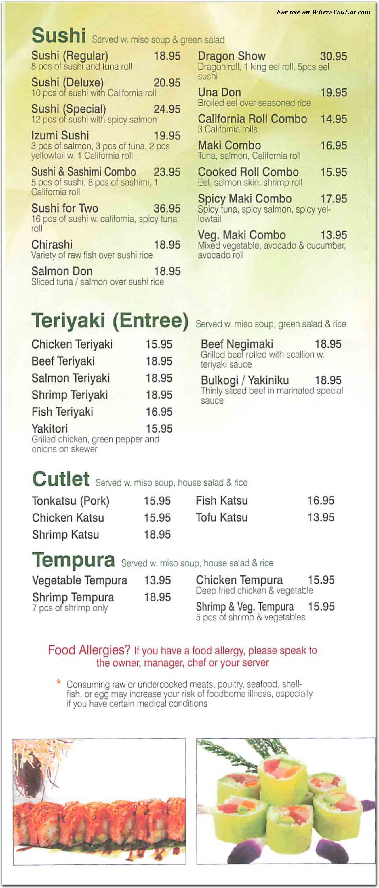 Umi Sushi Restaurant In Queens Menus Photos   4 