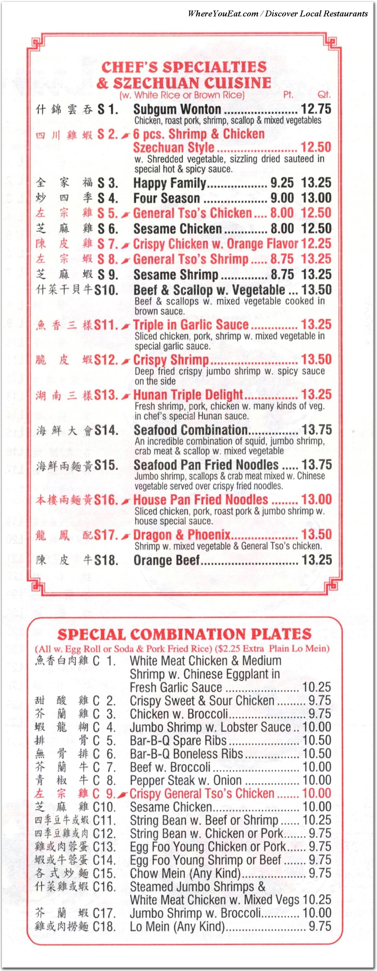 menu image