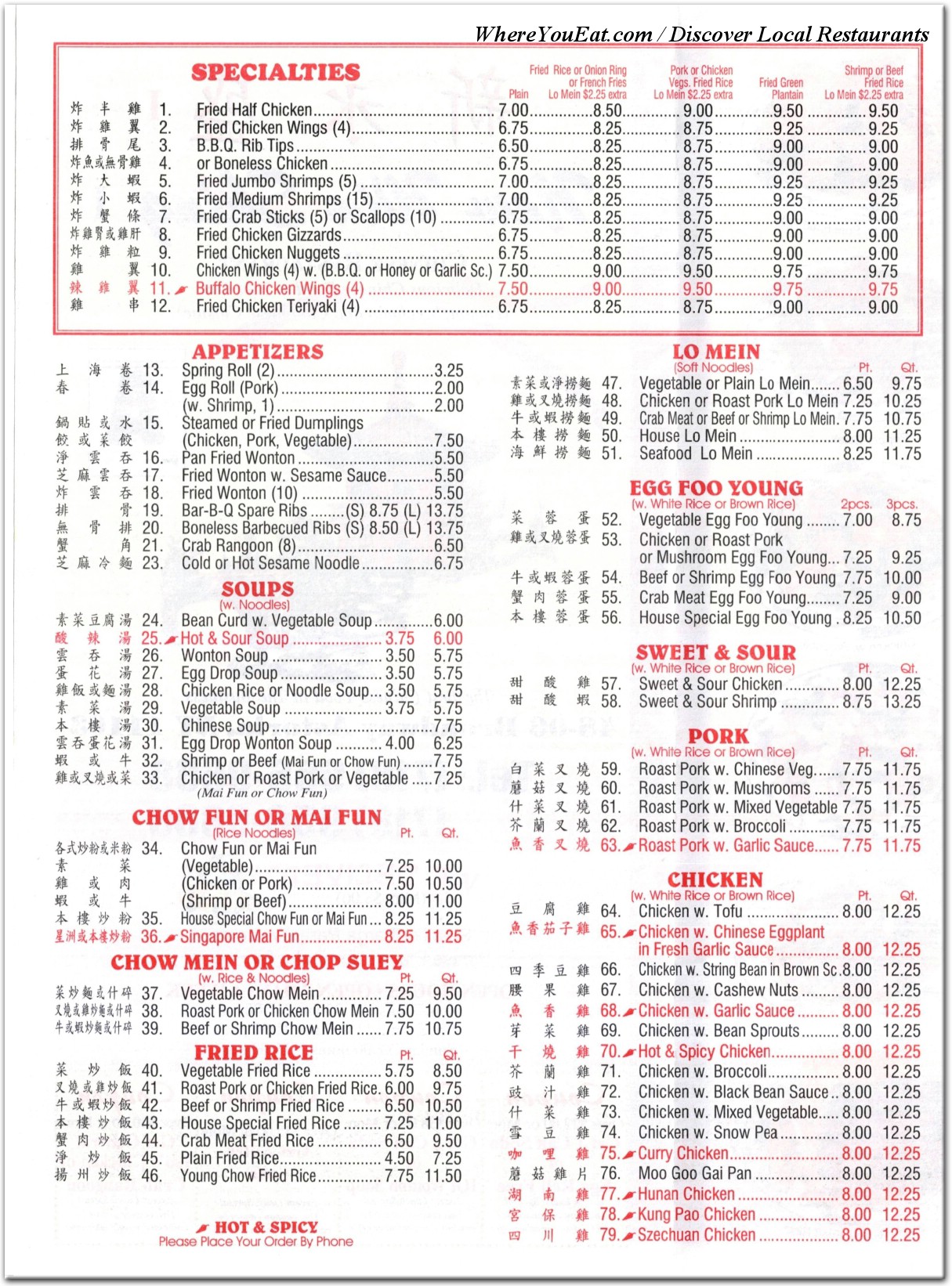 menu image