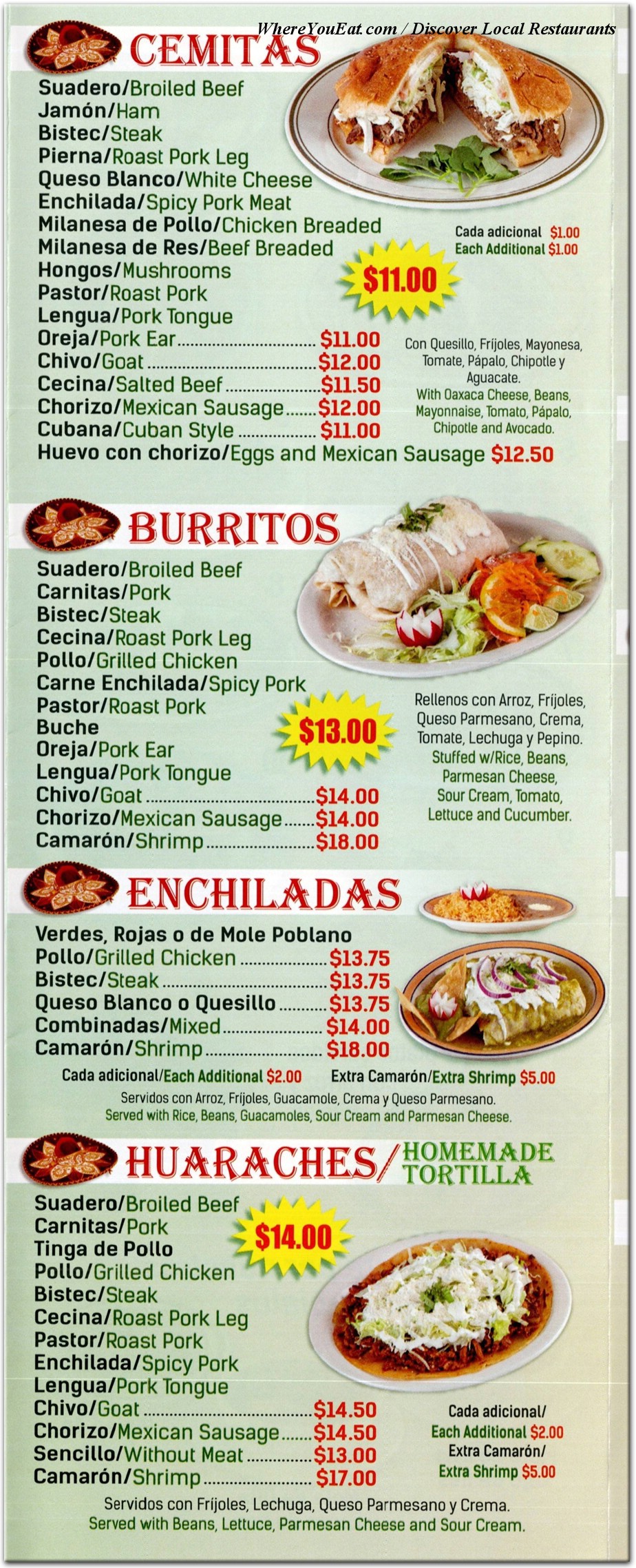 menu image
