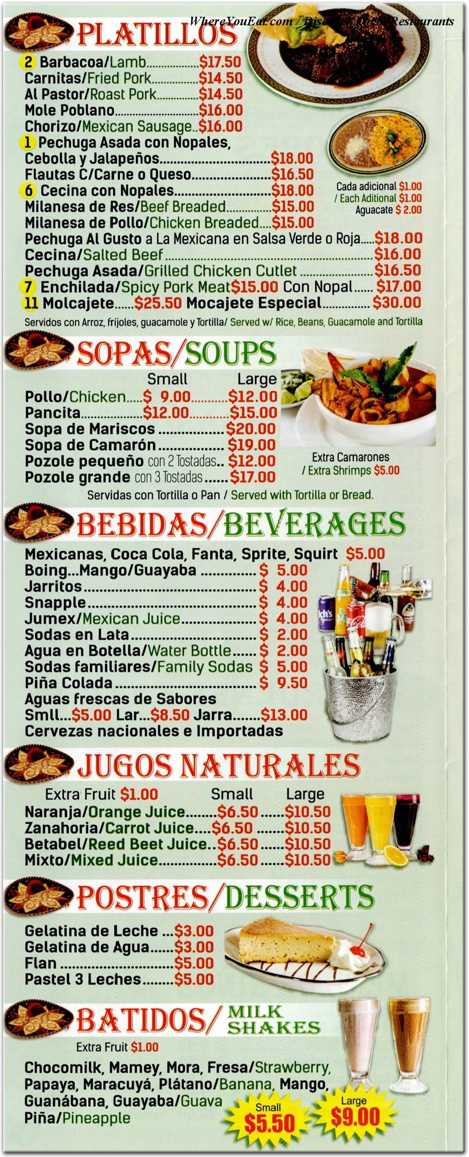 menu image