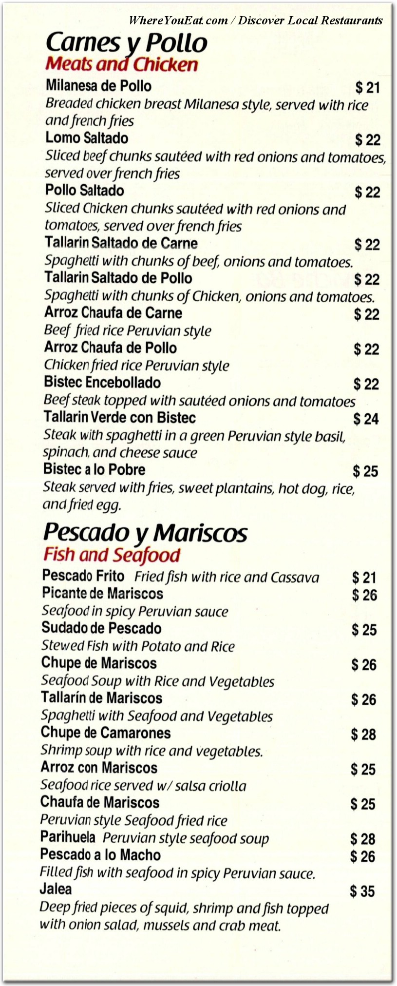 menu image