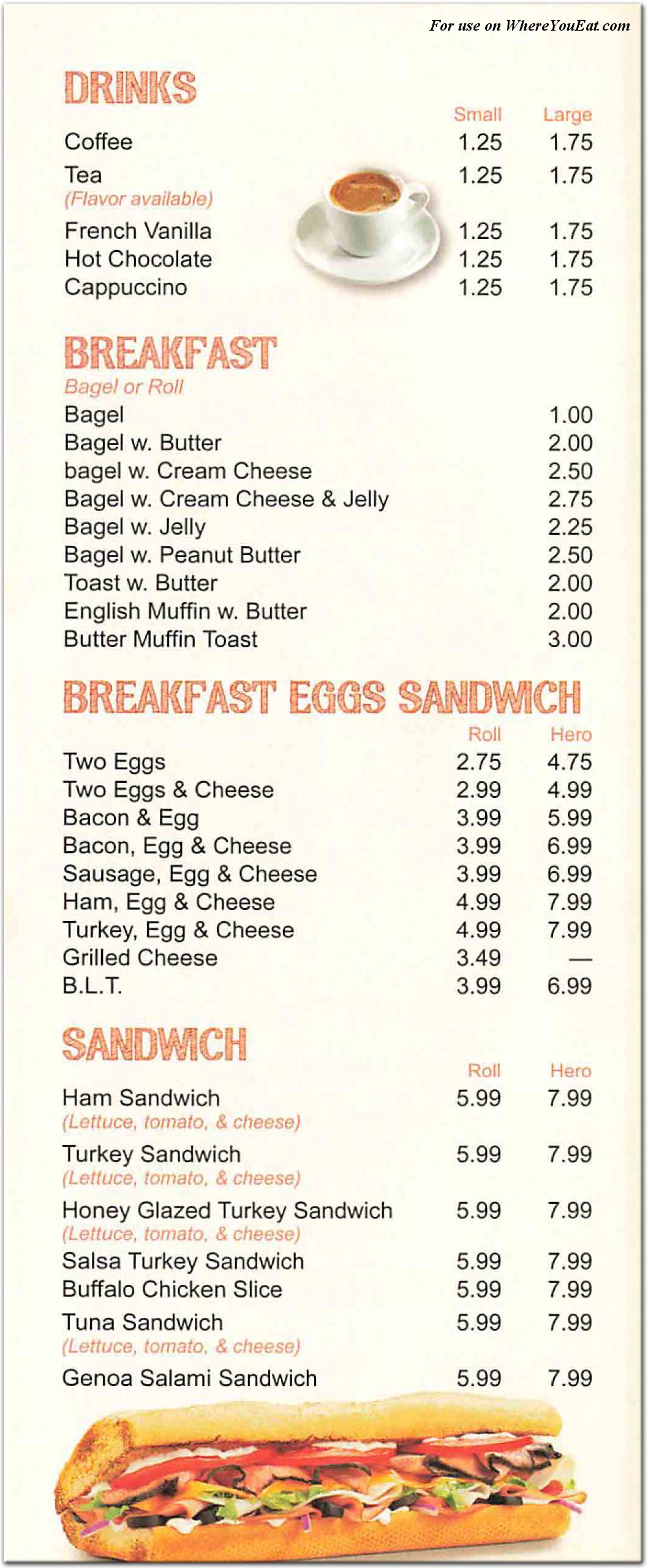 Stop & Go Deli Convenience Restaurant in Queens / Menus & Photos