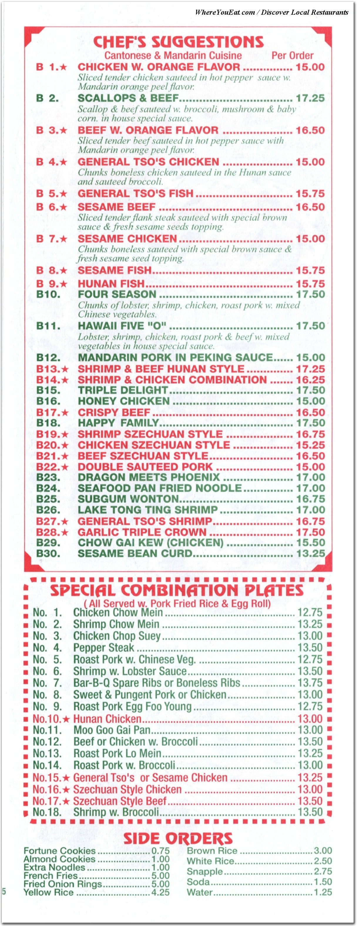 menu image