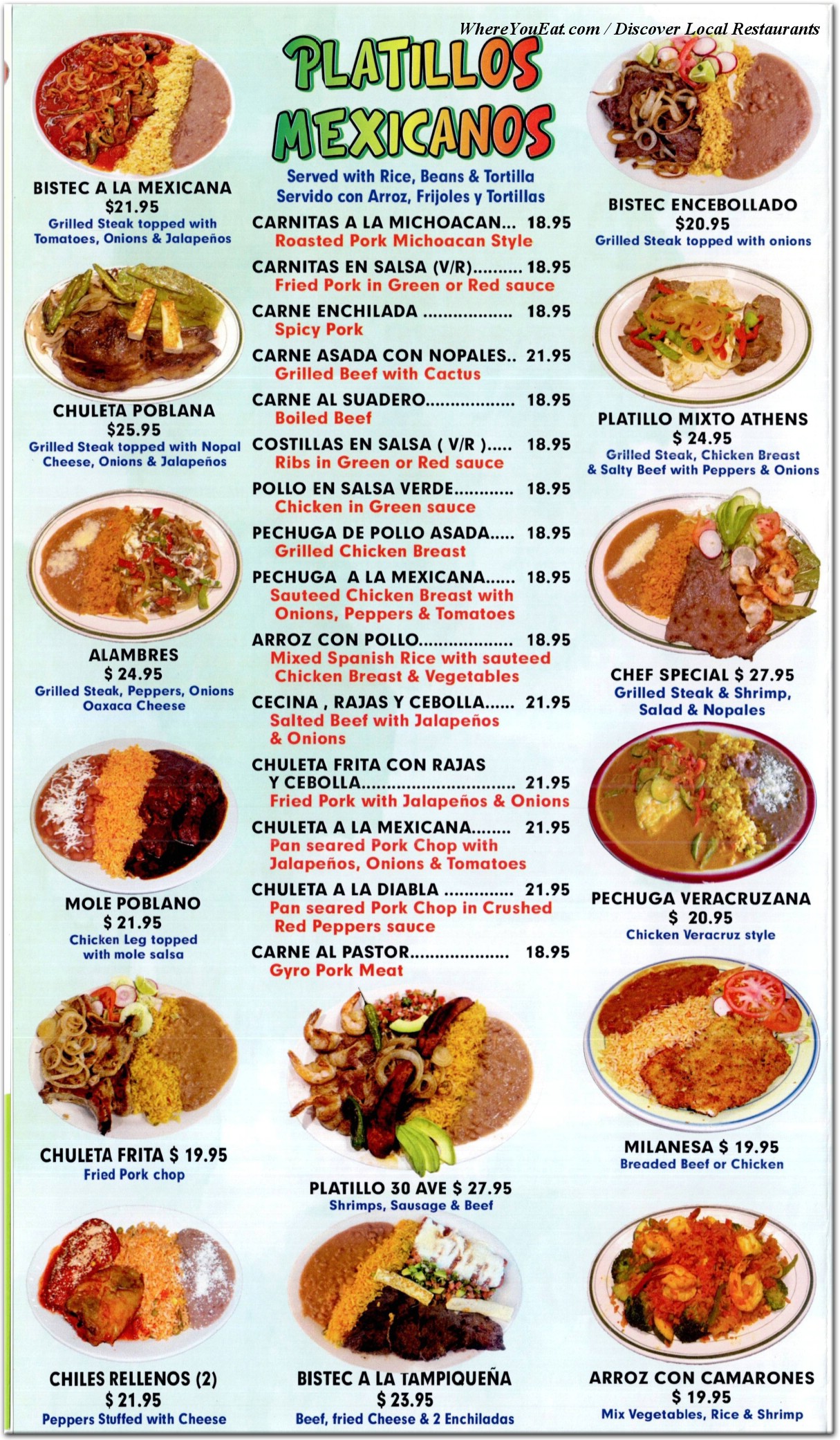 menu image