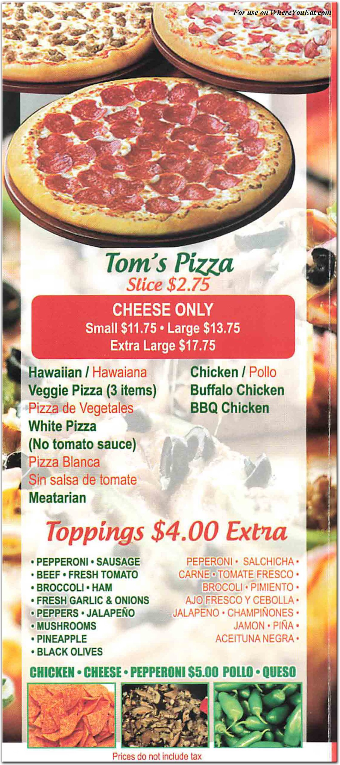 Tom's Restaurant in Queens / Menus & Photos