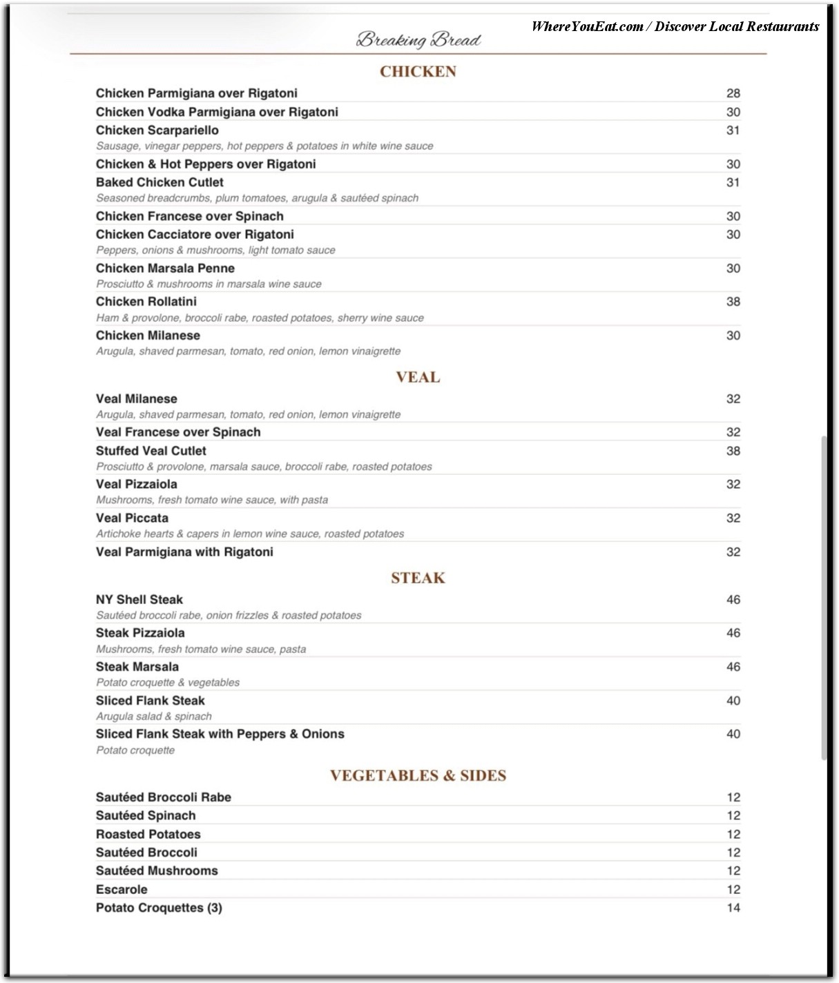menu image