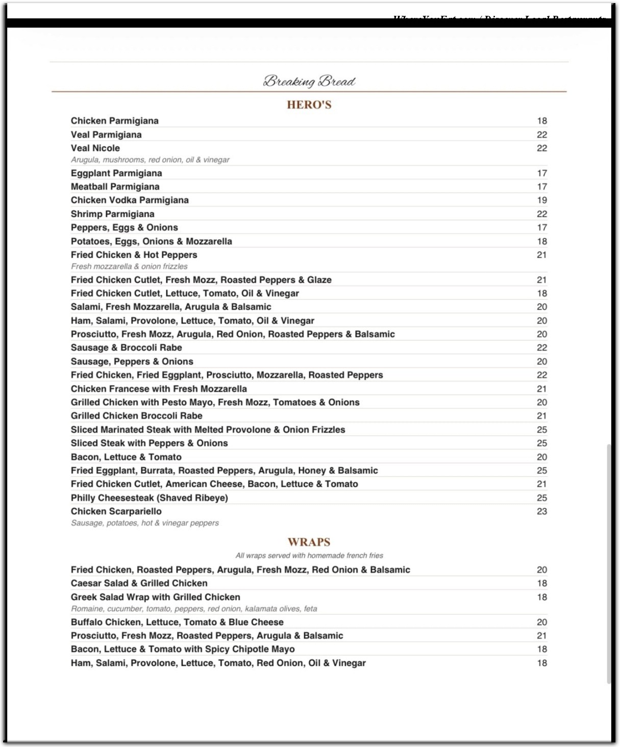 menu image