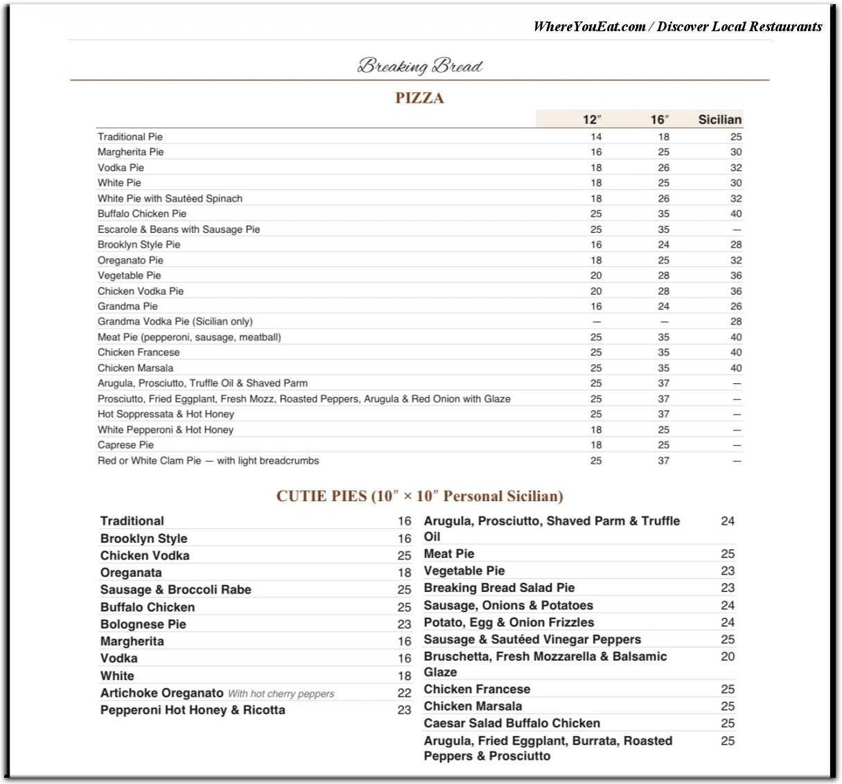 menu image