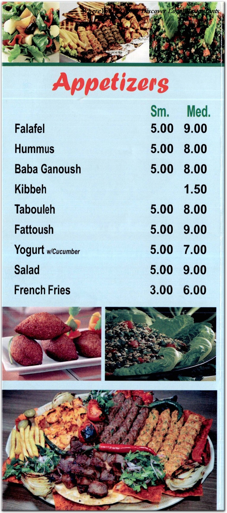 menu image