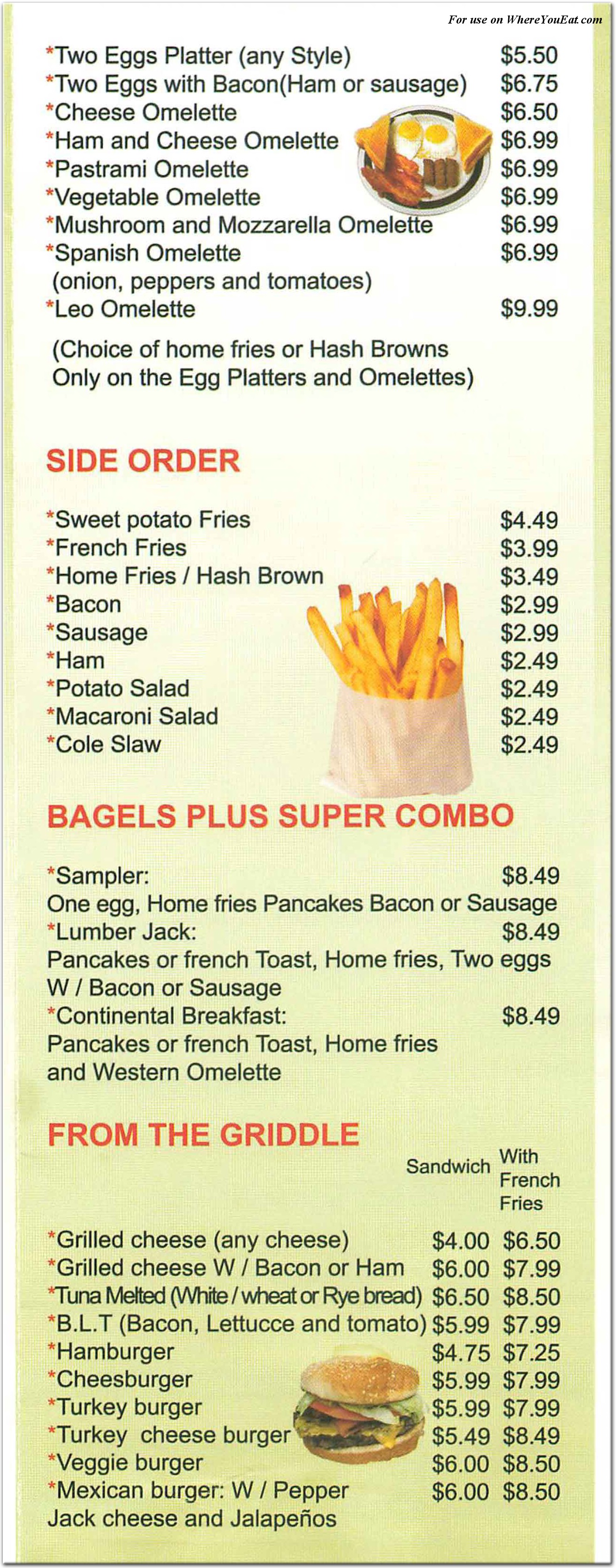 Bagel Plus Restaurant in Queens / Menus & Photos