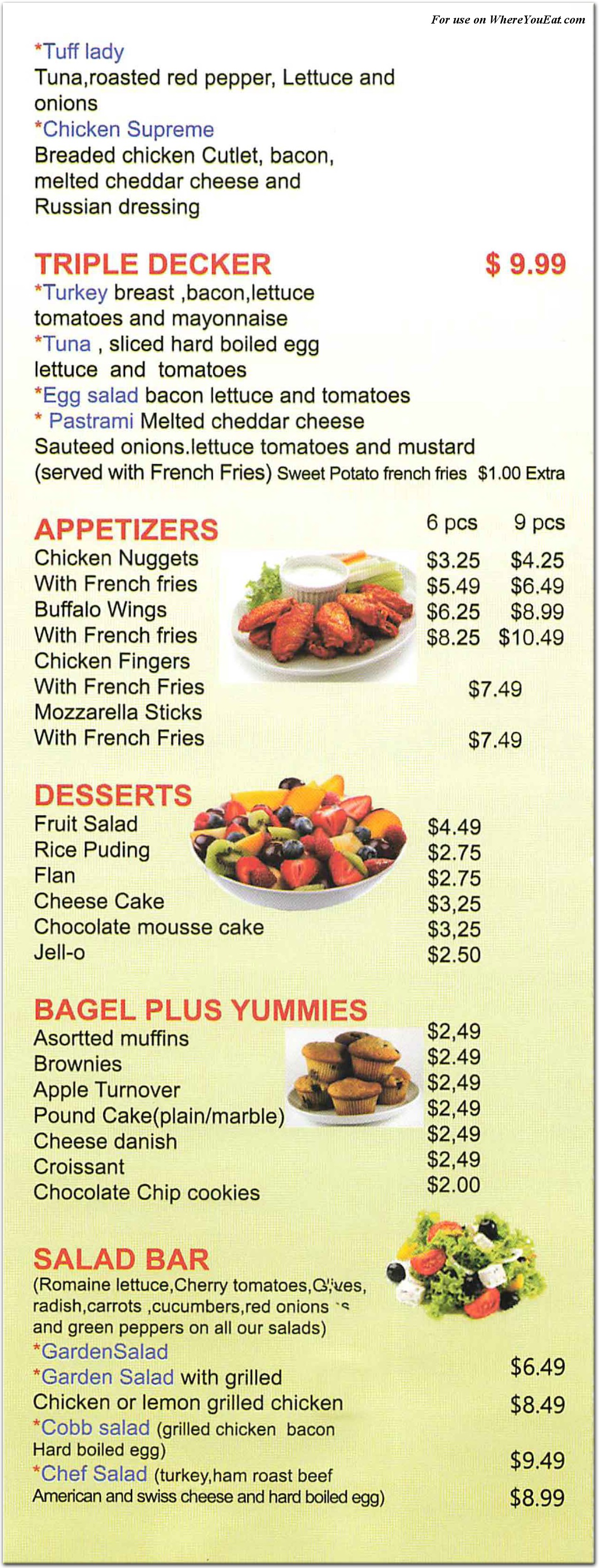 Bagel Plus Restaurant in Queens / Official Menus & Photos