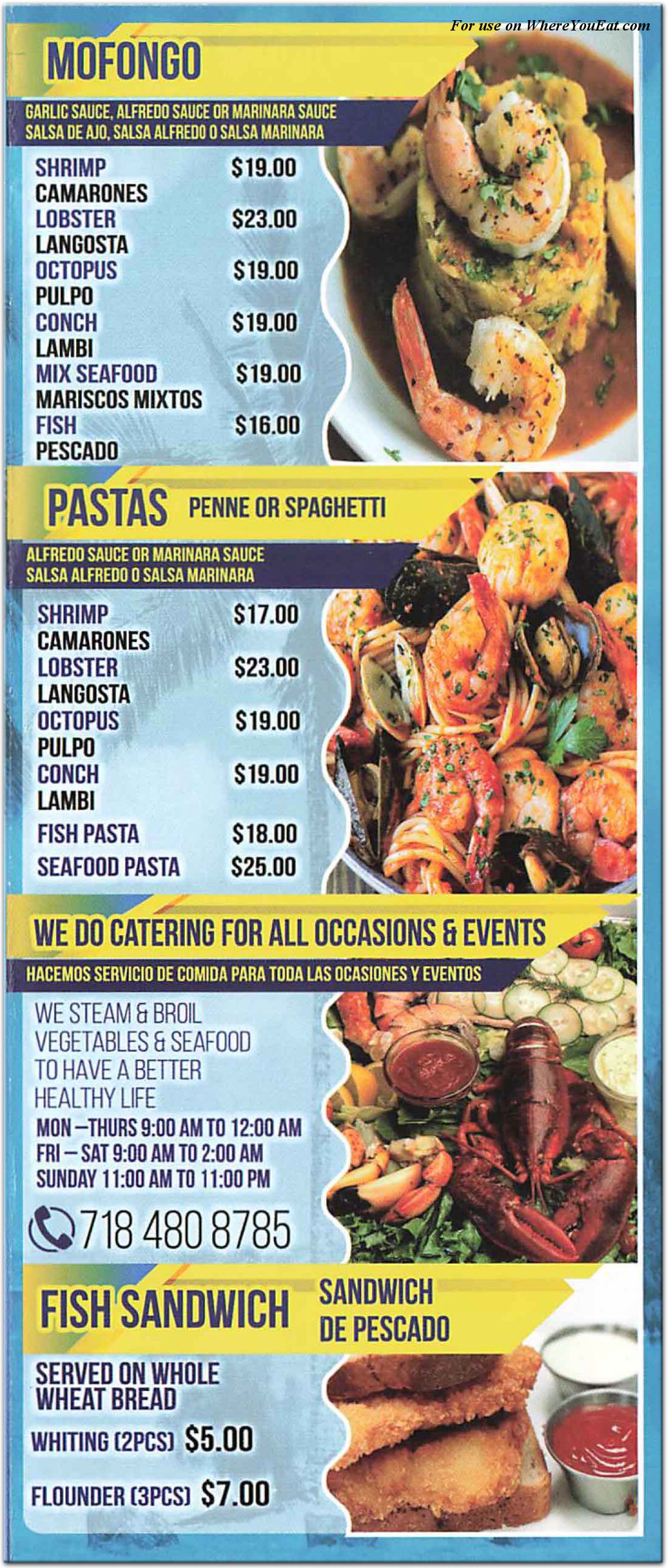 Brisas del Mar Queens Restaurant in Queens / Menus & Photos