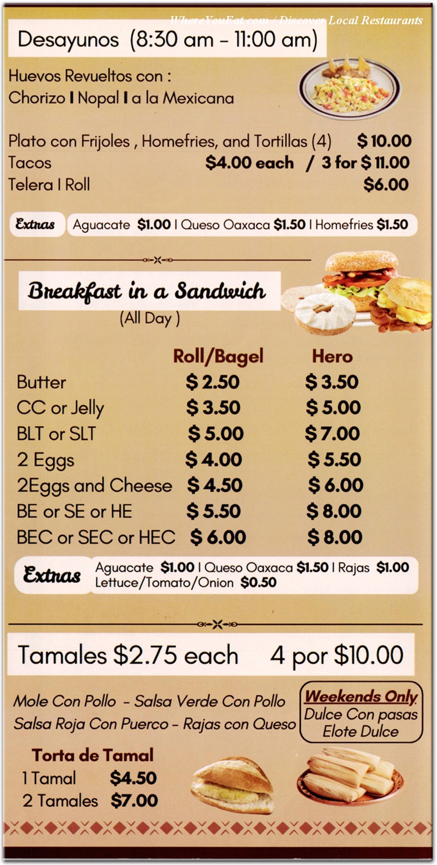 menu image
