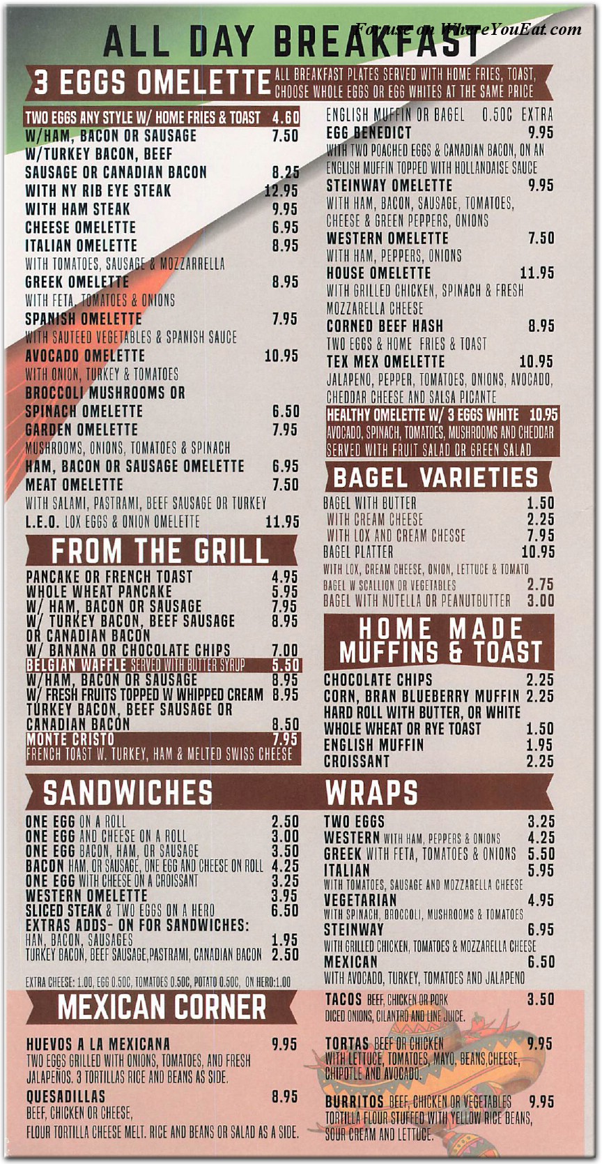 Steinway Coffee Shop Restaurant in Queens / Menus & Photos