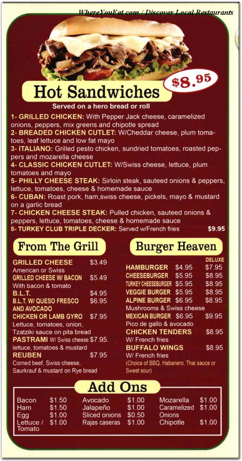 menu image