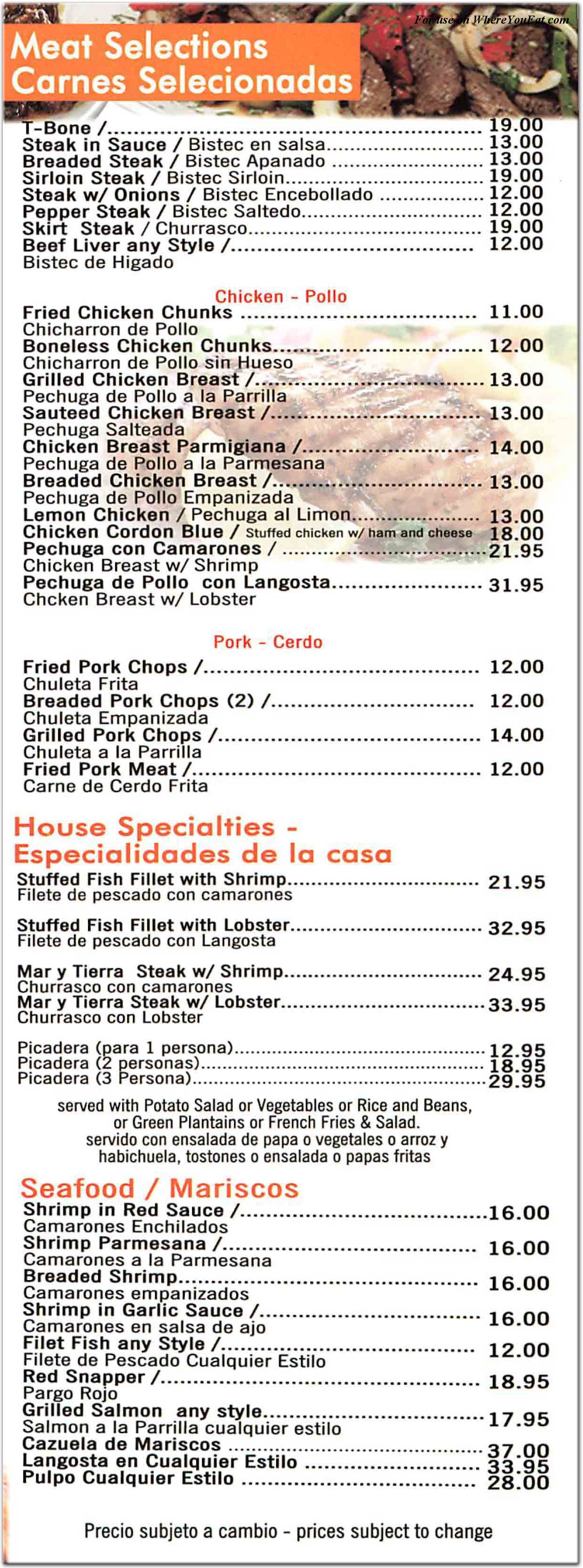 El Gran Canario II Restaurant in Queens / Menus & Photos