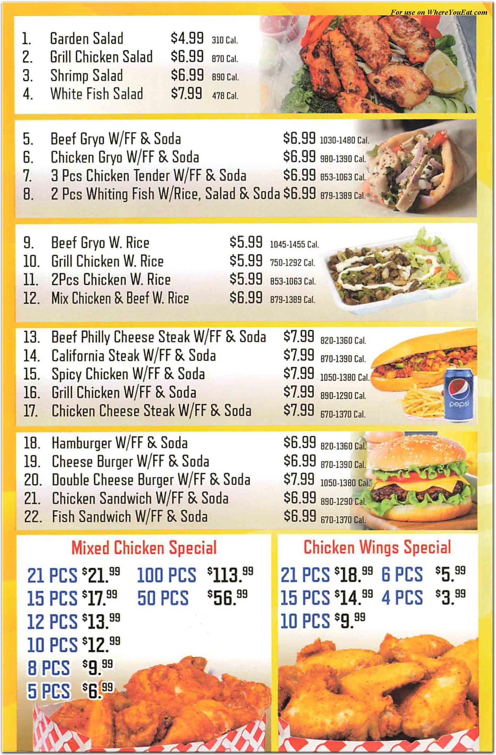 menu image