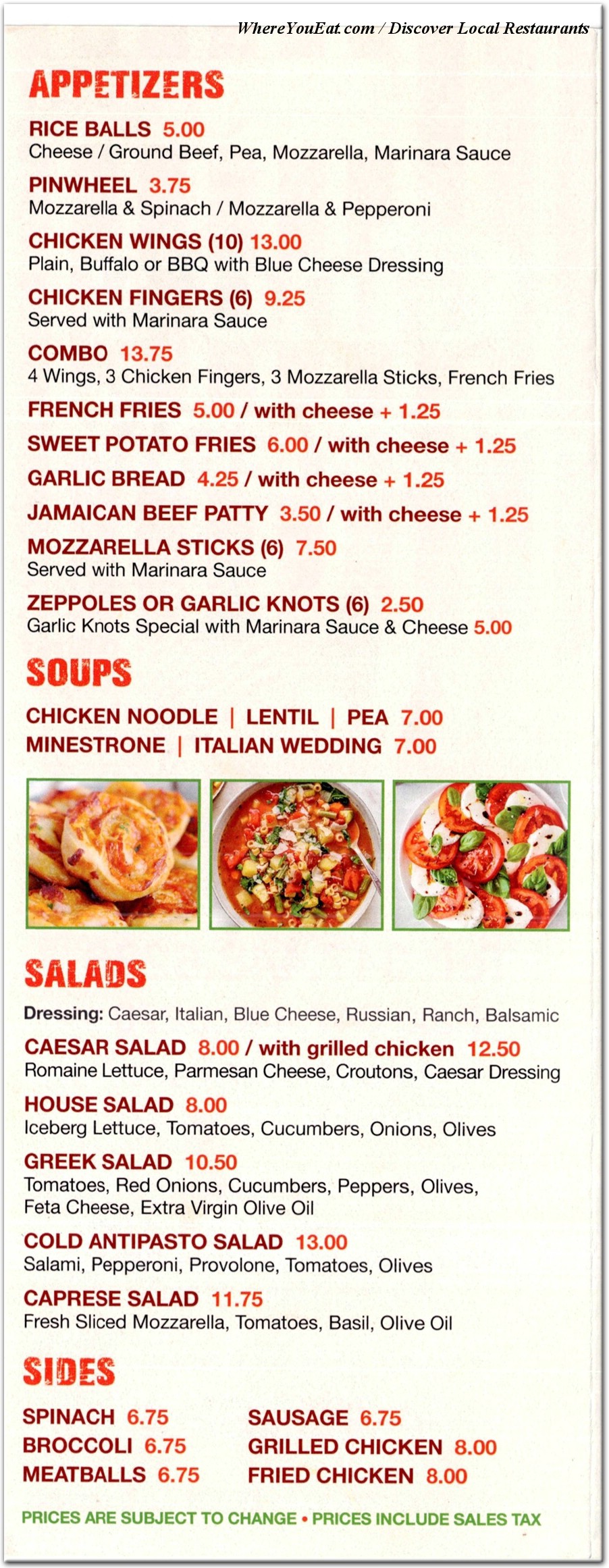 menu image