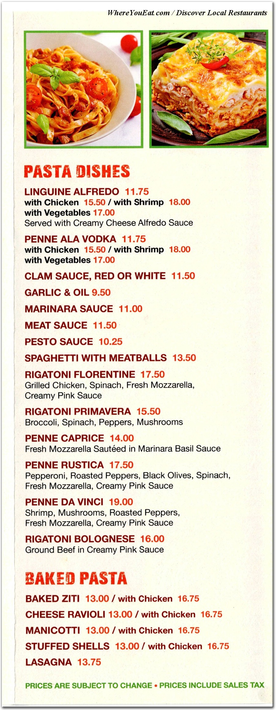 menu image