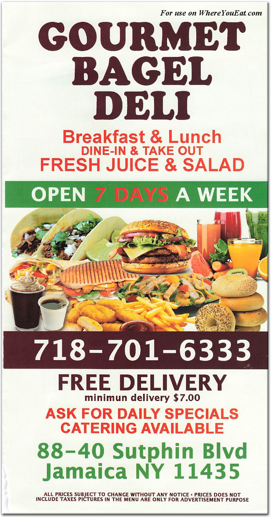 Gourmet Bagel Deli Restaurant in Queens / Menus & Photos