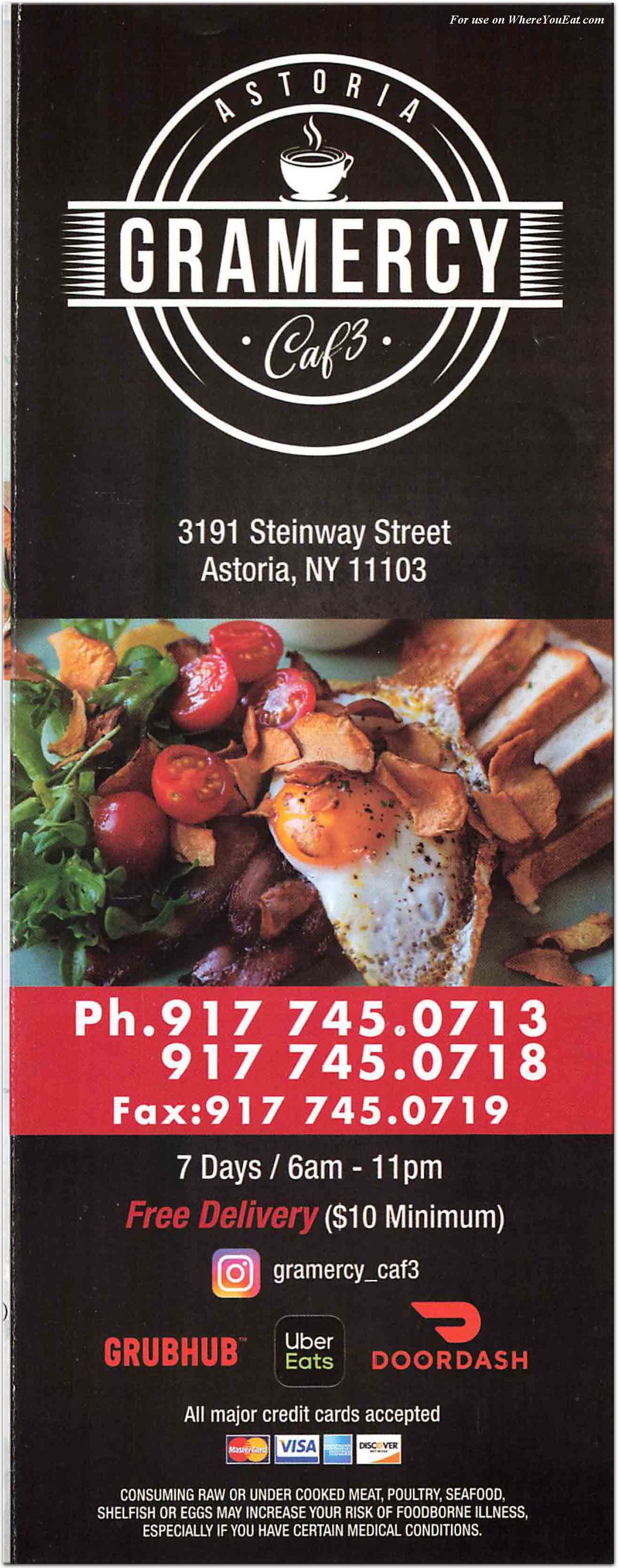 Astoria Gramercy Caf3 Restaurant in Queens / Menus & Photos