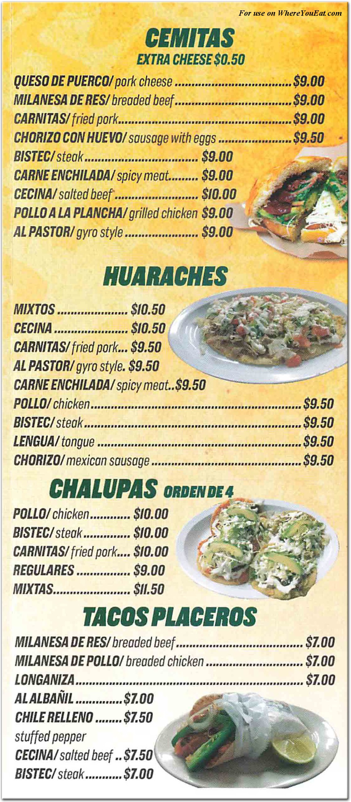 Guadalupana Restaurant in Queens / Menus & Photos