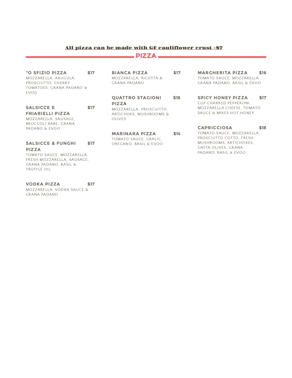 menu image