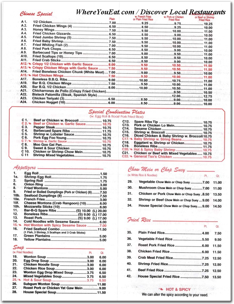 menu image